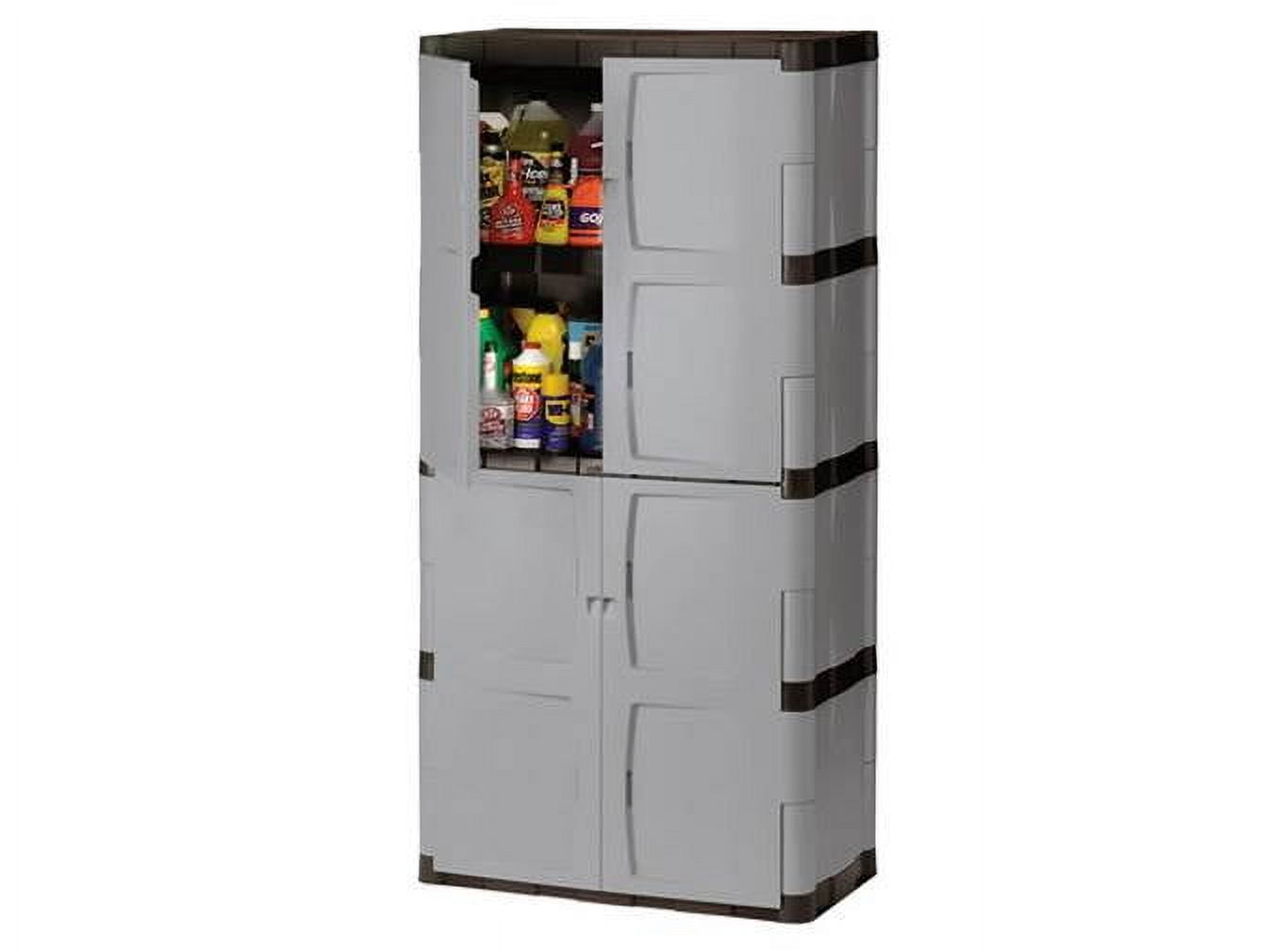 Rubbermaid Full Double Door Vertical 27 Cu.Ft. Garage Storage Cabinet