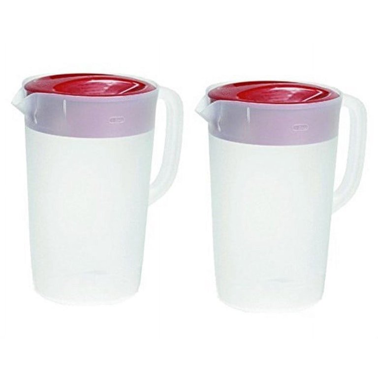 Rubbermaid Gallon Pitchers, Glass Pitcher, 64oz Containers