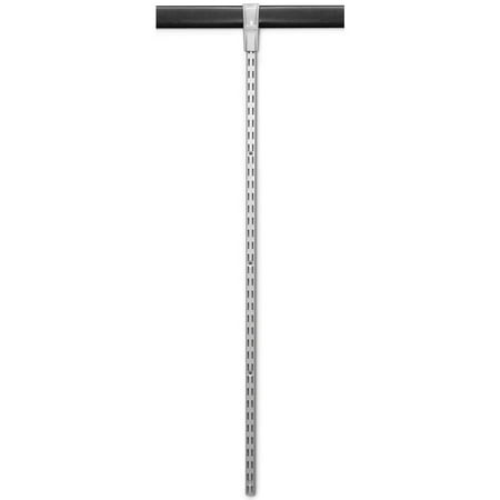 Rubbermaid Garage FastTrack 1 in. H X 1 in. W X 25 in. D Silver Steel Upright Track, Satin Nickel, Solid Print