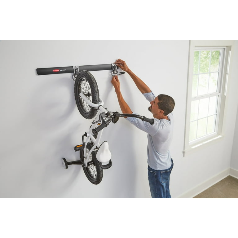 Wall Mounted Rubbermaid Fasttrack Horizontal Bike Hook