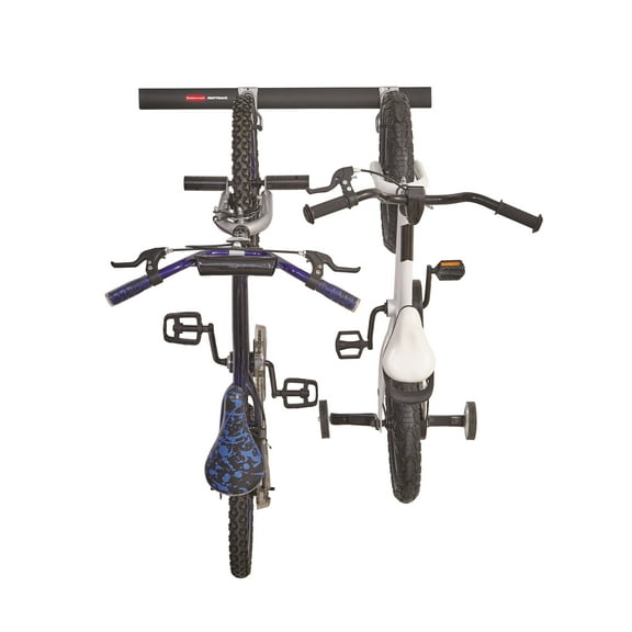Rubbermaid Garage FastTrack Bike Kit, 3-Piece Bike Kit, Black/Grey