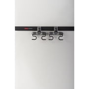 Rubbermaid Garage FastTrack Rail Dual Handle Hook Bundle, 2-Pack, Satin Nickel