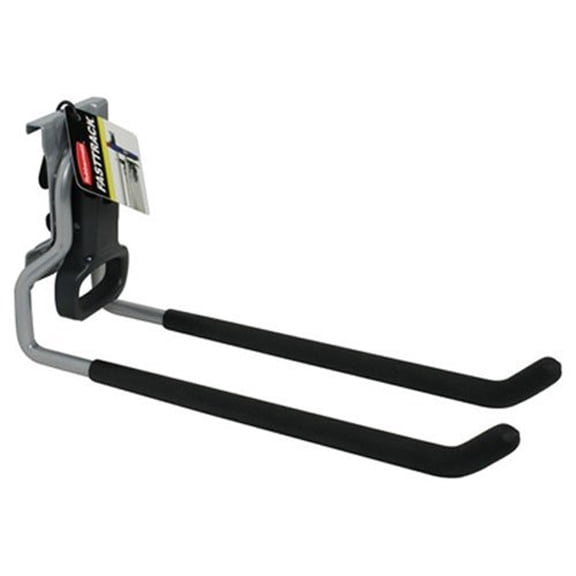 Rubbermaid Garage FastTrack Rail Multi-Purpose Hook, Satin Nickel