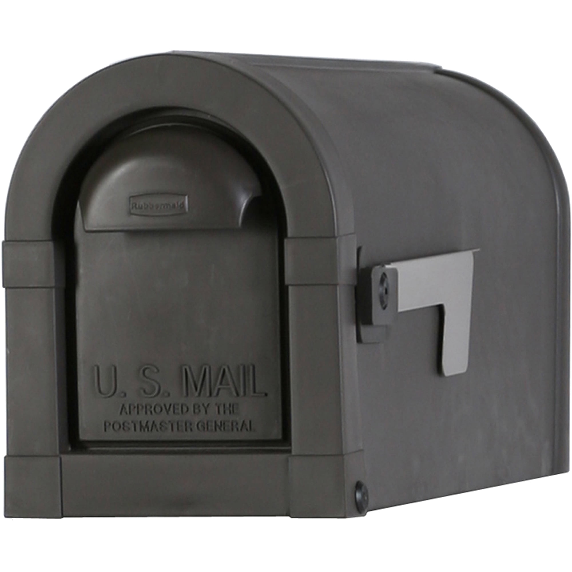 Rubbermaid Manor Standardsize Plastic Post Mount Mailbox