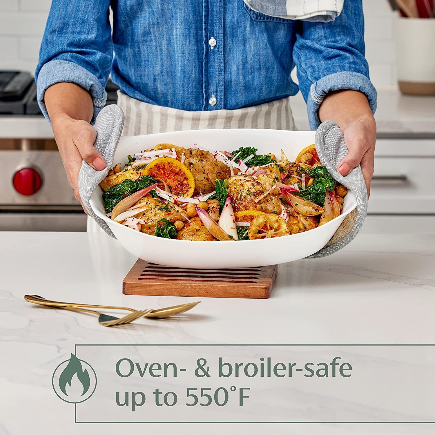 Rubbermaid Glass Baking Dish for Oven, Casserole Dish Bakeware