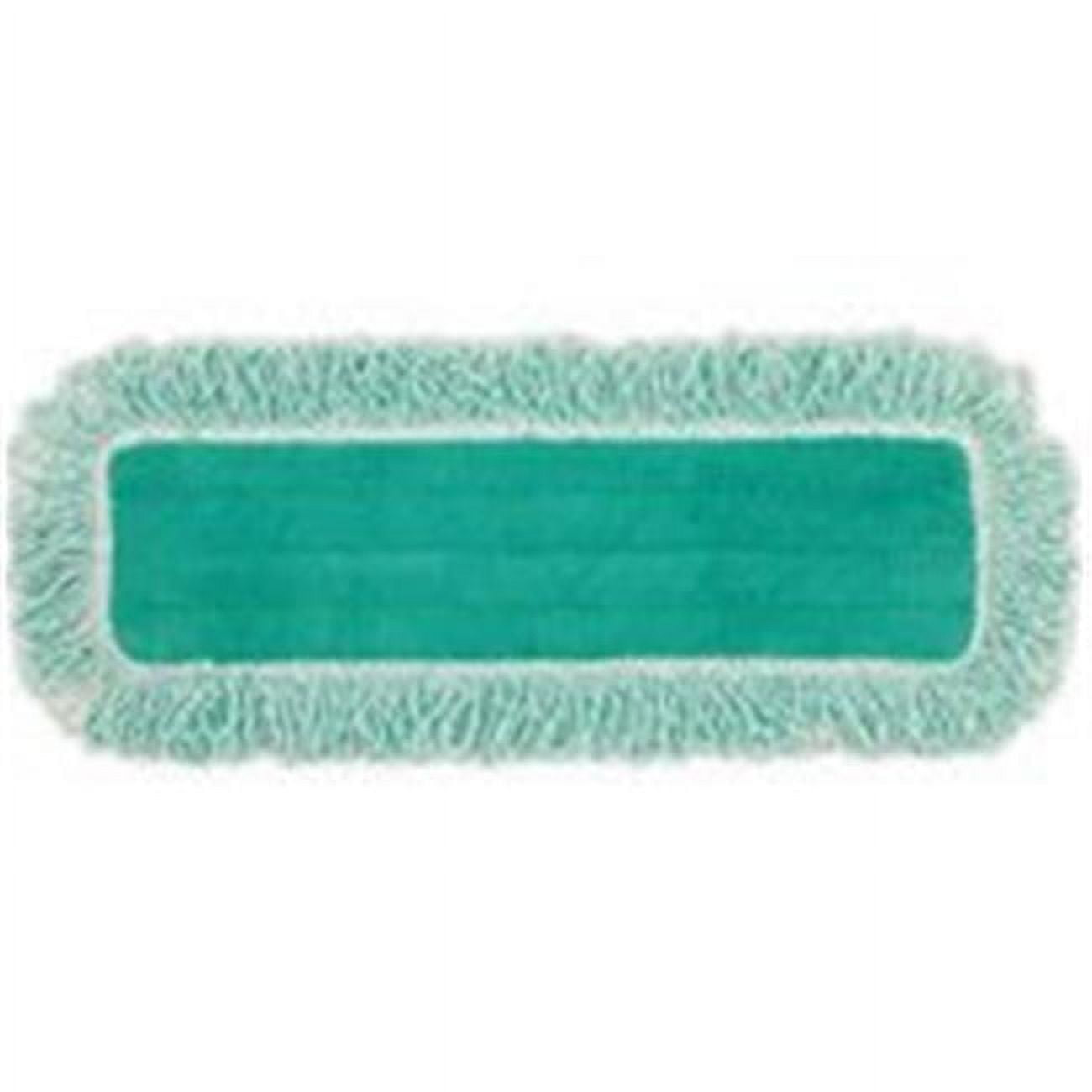 Rubbermaid HYGEN Microfiber Fringed Dust Mop Pad, 24w x 9d, Green