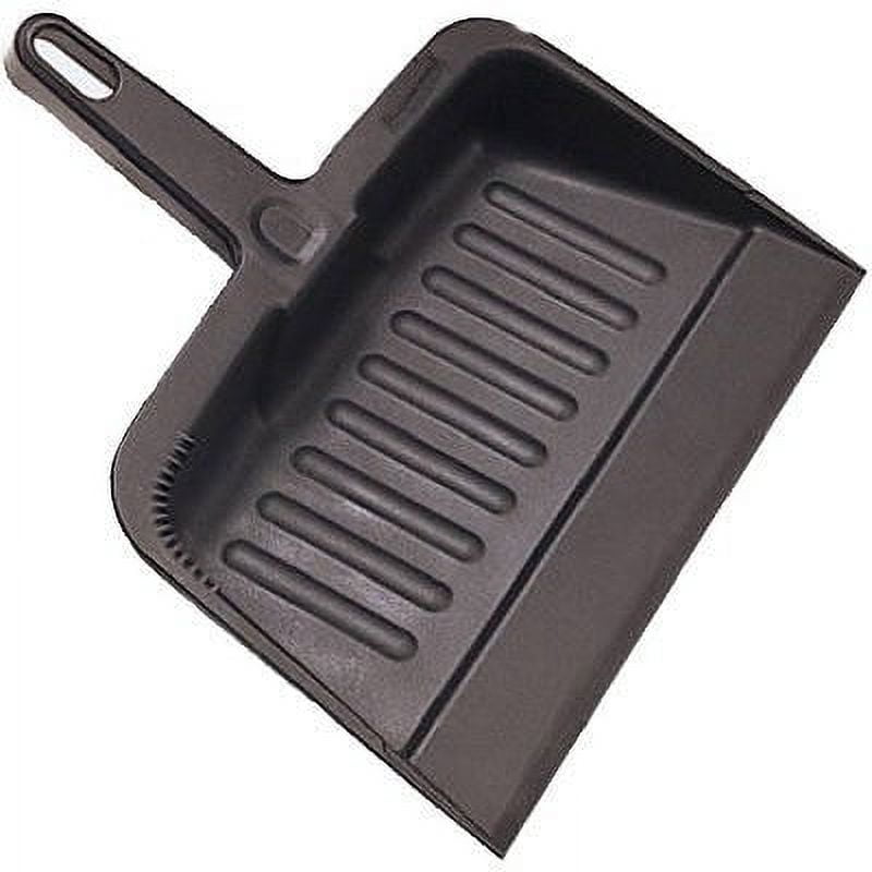 Rubbermaid Heavy Duty Dust Pan, Charcoal, Commercial Grade, 8.125 x 12.25 x 13.25-In. 1 Pack