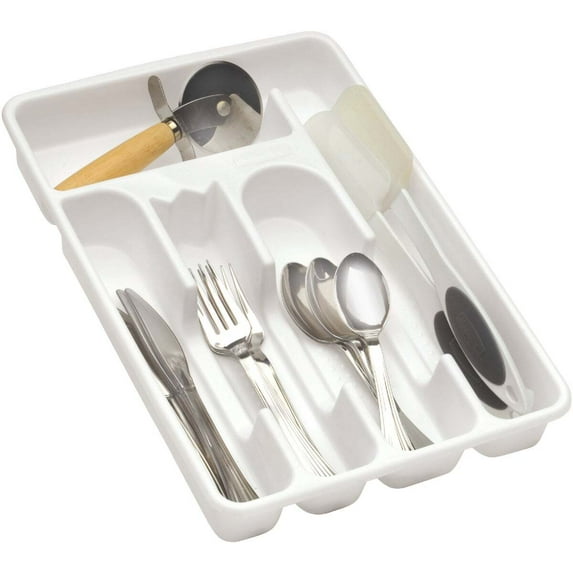 Rubbermaid Home Silverware Organizer, White