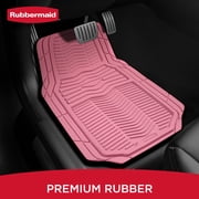 Rubbermaid Car Floor Mats,Heavy Rubber Car  Mats Set, Non-Slip,  Easy to Clean, Universal Fit for Cars, Trucks & SUVs,  Pink
