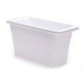 thumbnail image 1 of Rubbermaid Ice Bin - Rectangular Plastic, 1 L Capacity - White, 12.1" x 5.5" x 6.12", 1 of 3