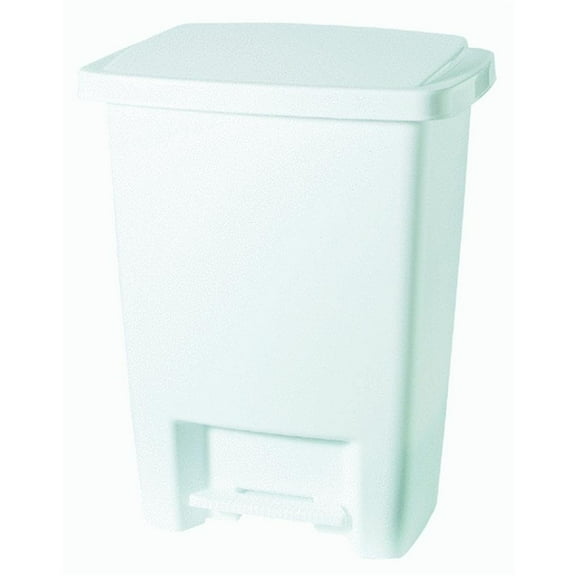 Rubbermaid Wastebasket 2841-87 - 33 Qt Plastic, White - Kitchen Indoor Household Use