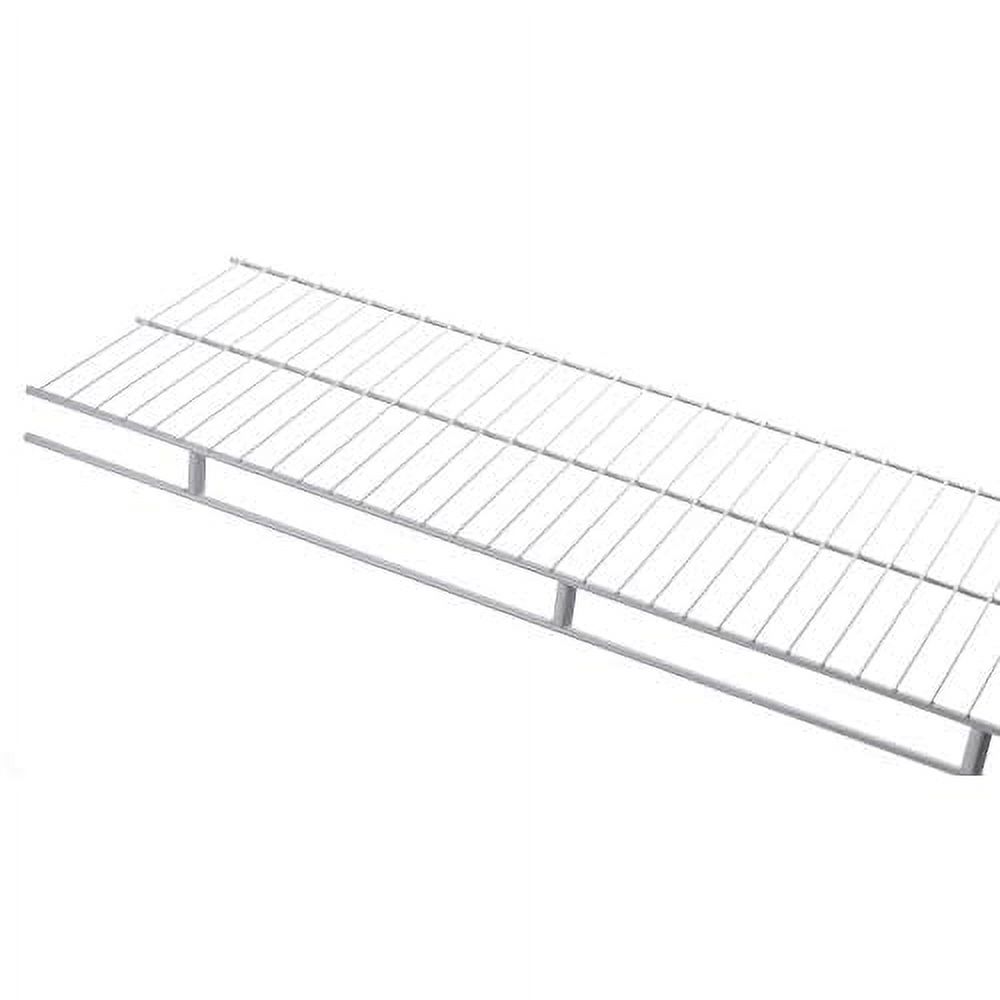 Rubbermaid Laminated Wire Closet Shelf, 4 Ft. x 12 In., White