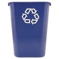 thumbnail image 1 of Rubbermaid Large Deskside Recycle Container With Symbol, Rectangular, Plastic, 41.25 Qt, Blue - RCP295773BE, 1 of 3