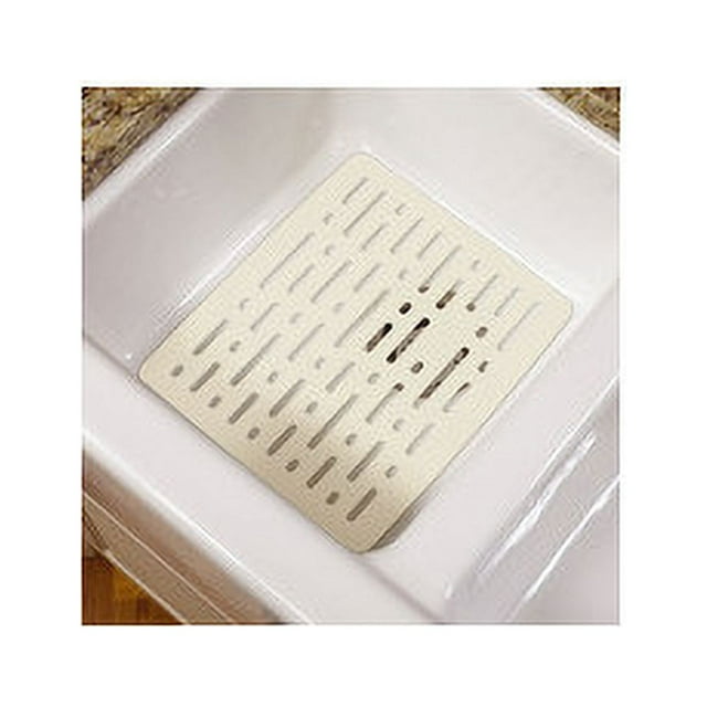 Rubbermaid Large Twin Sink Mat in Bisque Kitchen Protector