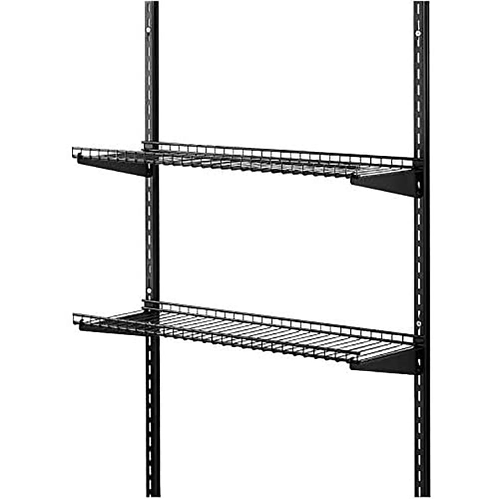 Heavy Duty Black Metal Wall Mounted Storage Shelves