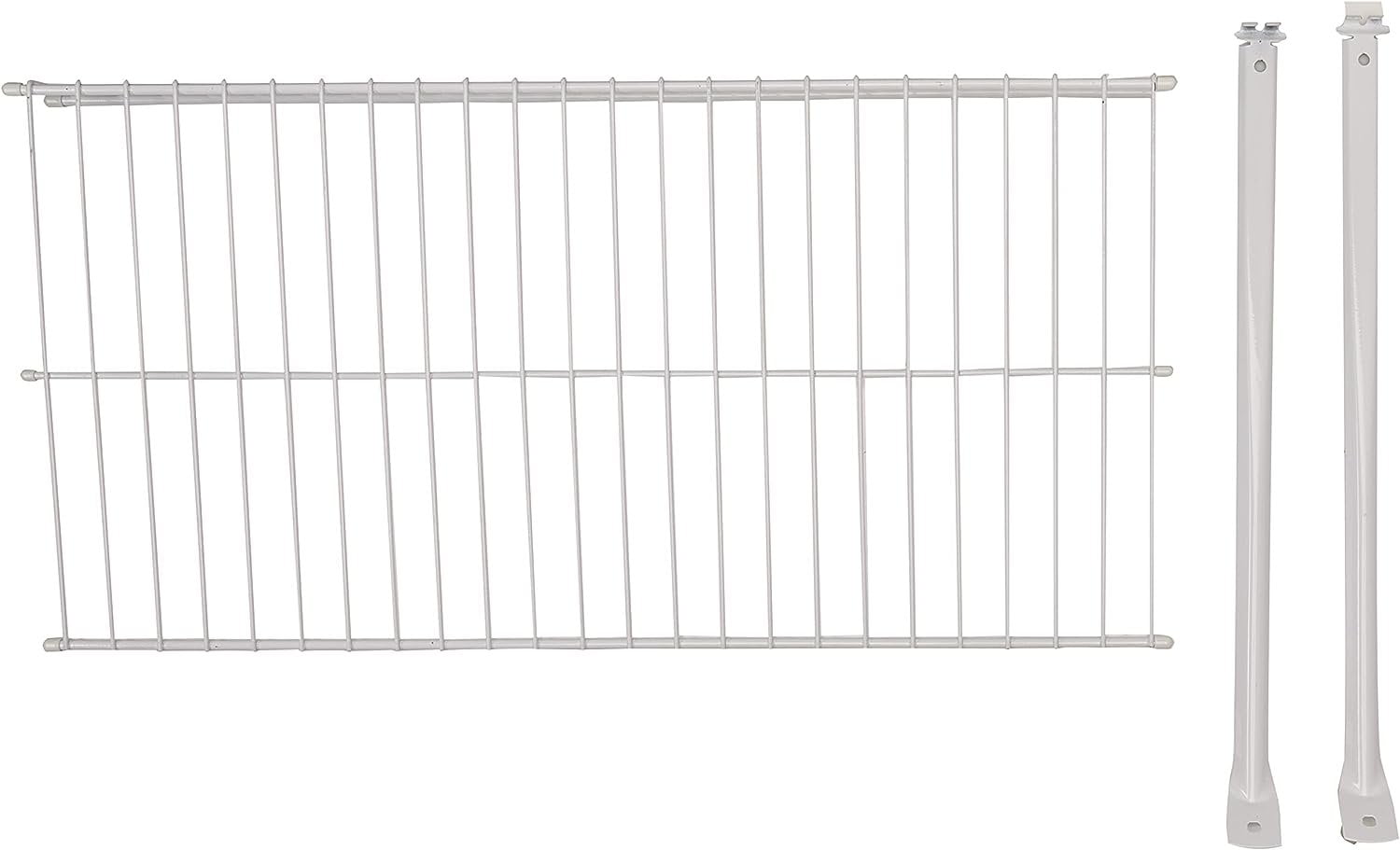 Rubbermaid Linen Closet Shelf Kit, 2foot x 12Inch, Metal, Wire