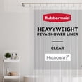 thumbnail image 1 of Rubbermaid Clear Heavyweight Waterproof PEVA Shower Curtain Liner, BPA-Free, 70 x 72 inches, 1 of 9