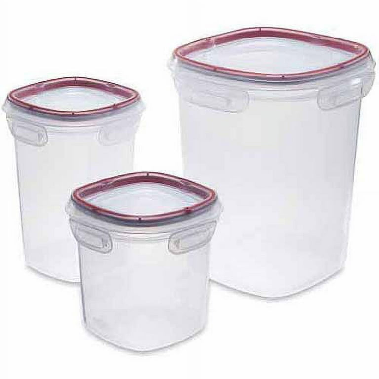 Rubbermaid Housewares, Lock-its Canister Set 6/pc - Red, Case of 4