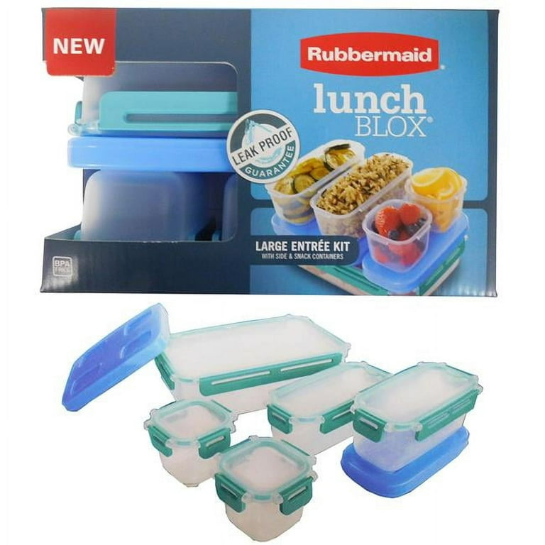 Rubbermaid LunchBlox® Leak-Proof Large Entree Container Kit - Blue/Clear, 1  ct - Kroger