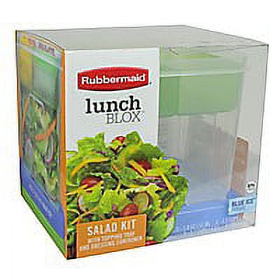 1pc Salad lunch container, bento box 50 oz (approximately 1.5L) salad bowl,  with 3 compartments, for salad toppings and back to school snacks