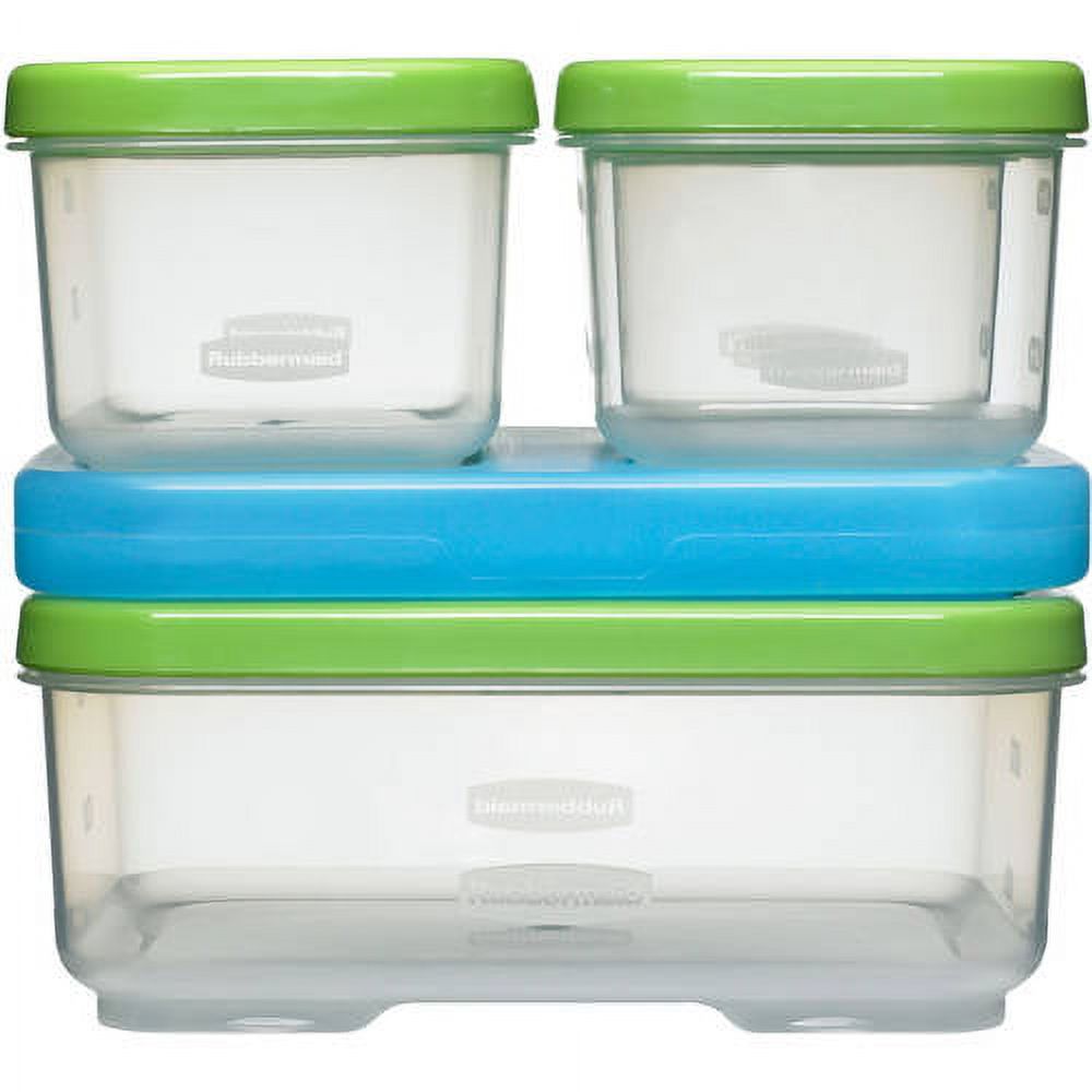 Rubbermaid, Lunchbox, Sandwich Kit, Green 5 Count - image 1 of 6