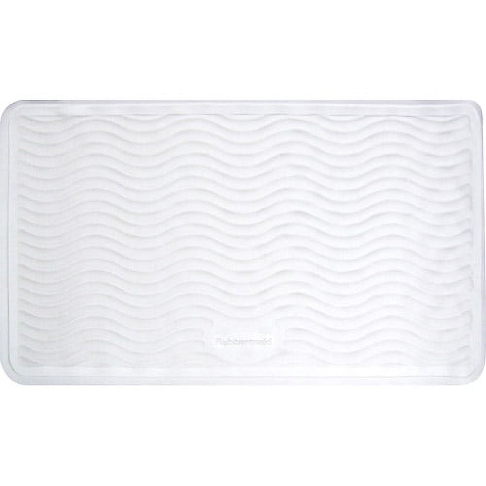 Rubbermaid Medium Rubber Bath Mat, White