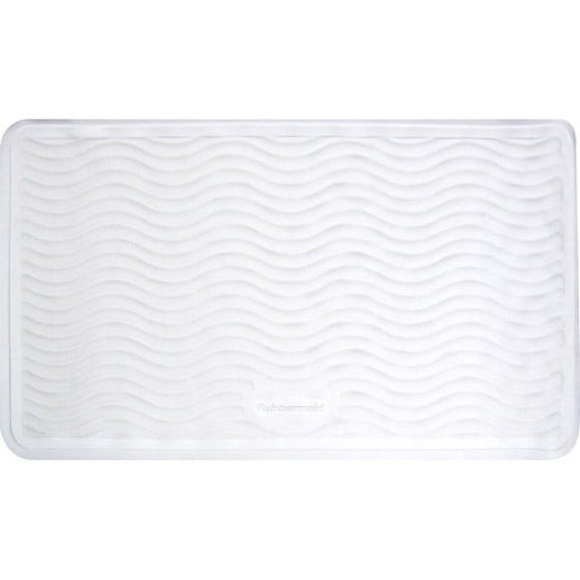 Rubbermaid Medium Rubber Bath Mat, White
