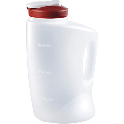 Rubbermaid MixerMate 1 Gallon Drink Pitcher with Red Lid