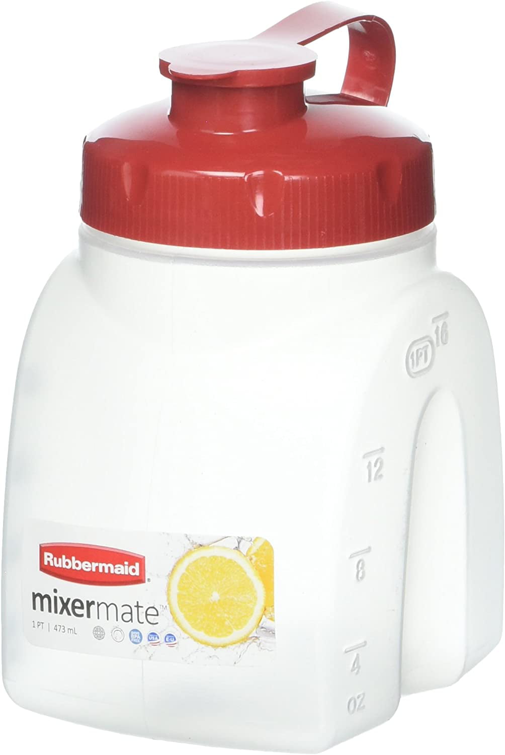 Rubbermaid Servin Saver 2.75 QT drink container with almond flip top lip