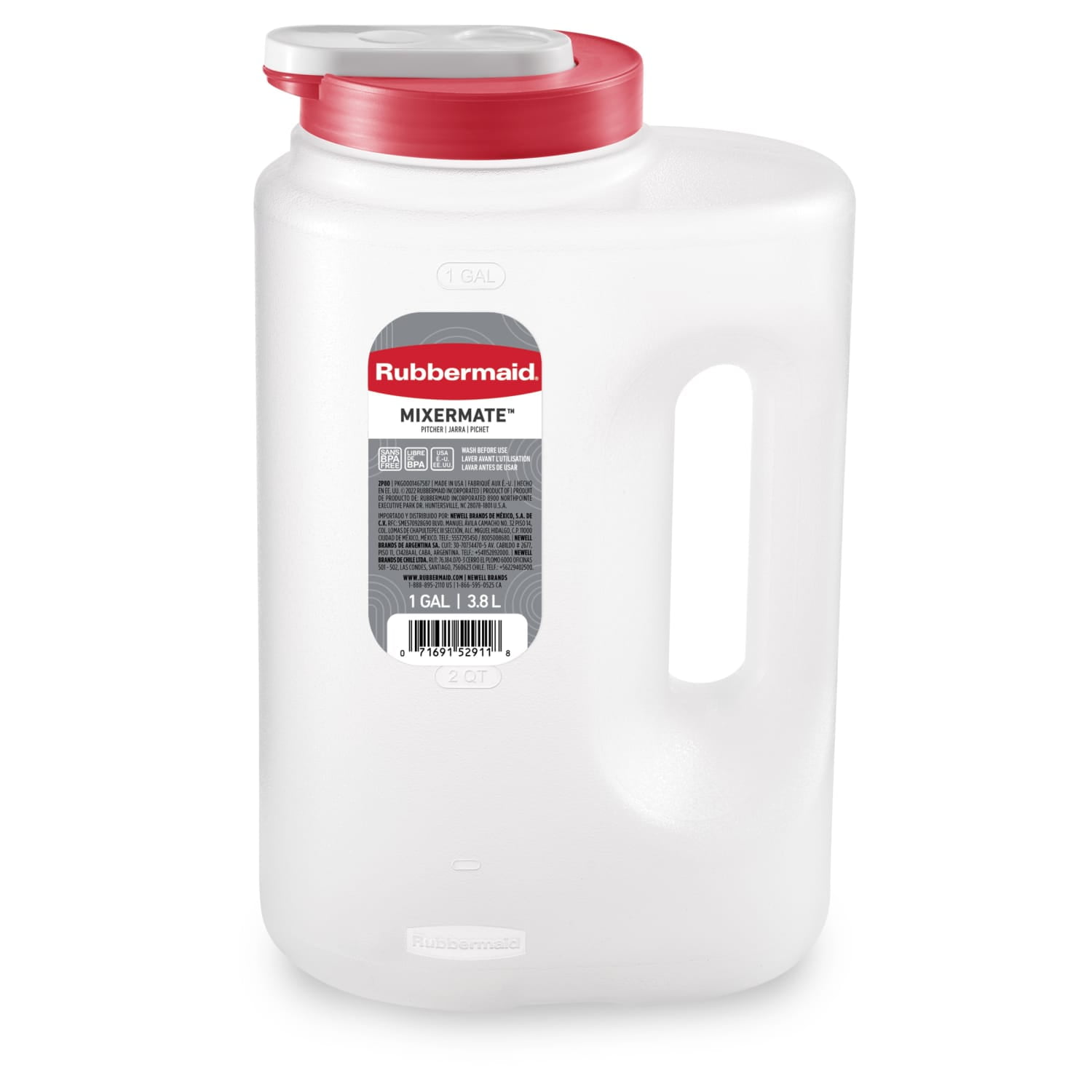 Rubbermaid 2 Liter Pitcher Rubbermaid 2122603 Simple Pour Mixing
