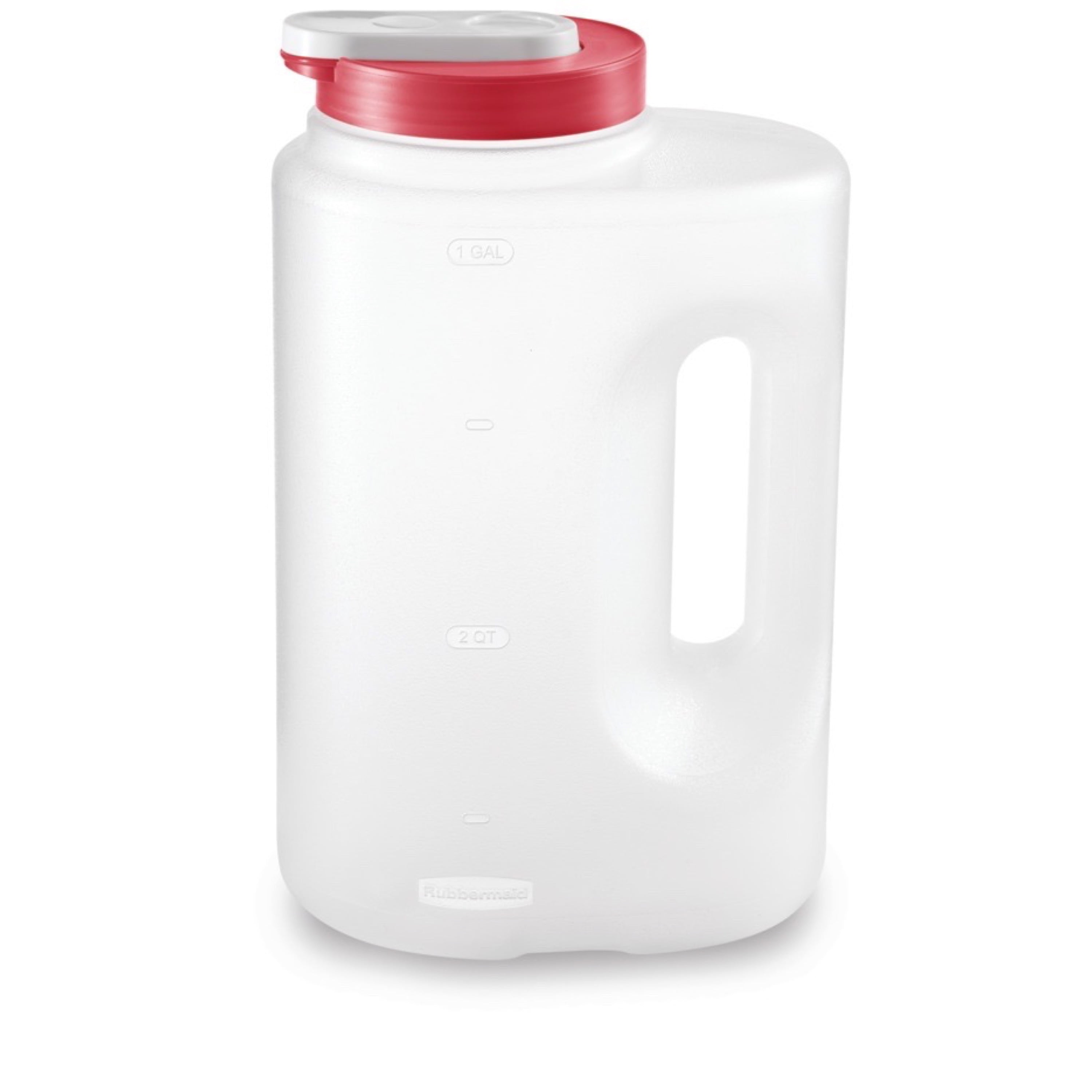 Rubbermaid Mixermate Leak-Resistant Pitcher, Clear, 3.8 Liter (1 Gallon), Plastic