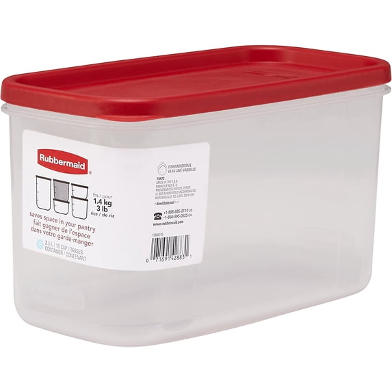 Rubbermaid® Modular Canister Food Storage Container with Lid, 10 Cup