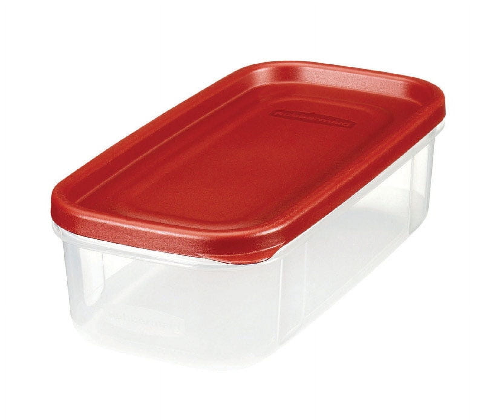 Red BPA-Free 5-Cup Plastic Food Storage Canister