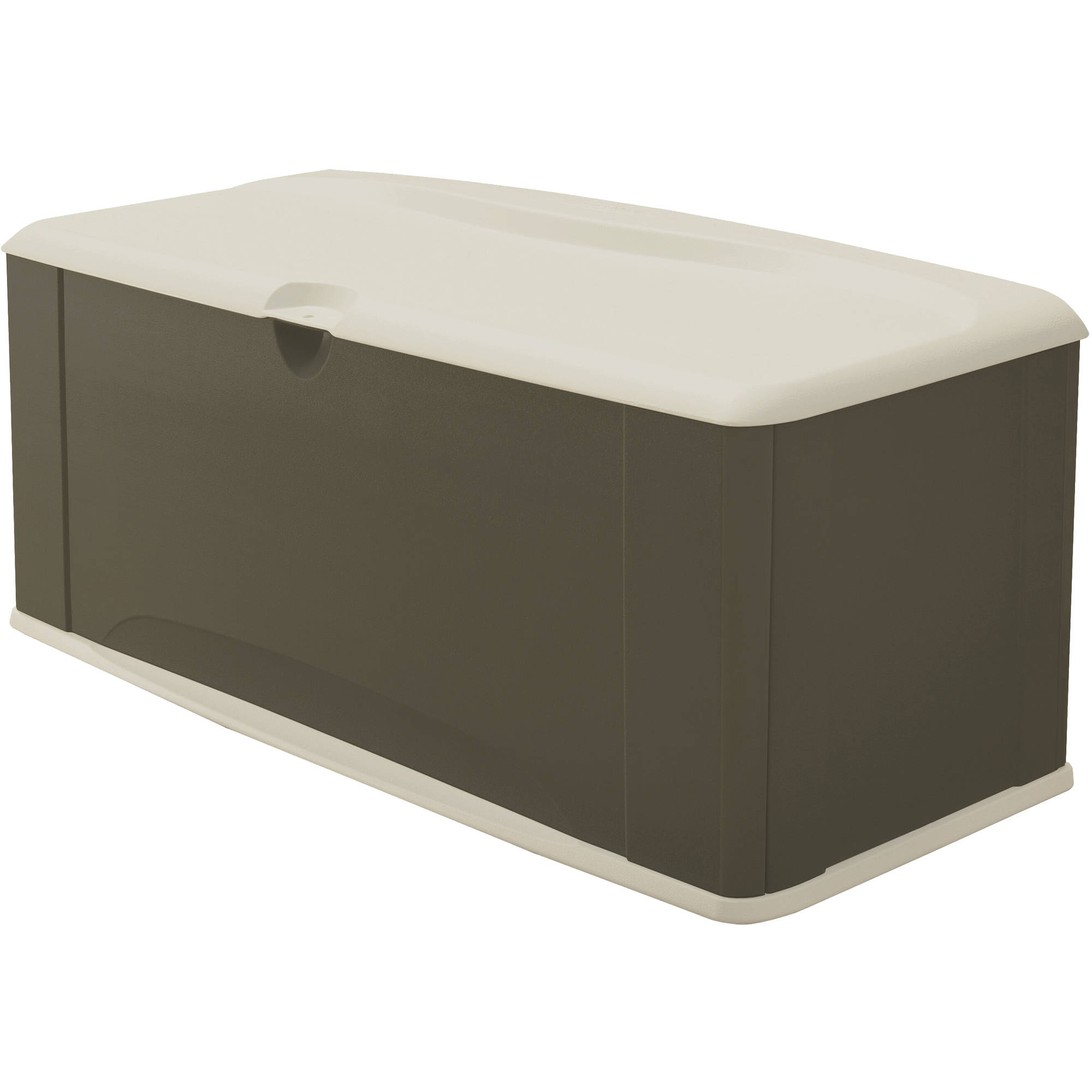 Rubbermaid Outdoor Extra-Large Deck Box with Seat, Gray & Brown, 121 Gallon - image 1 of 5