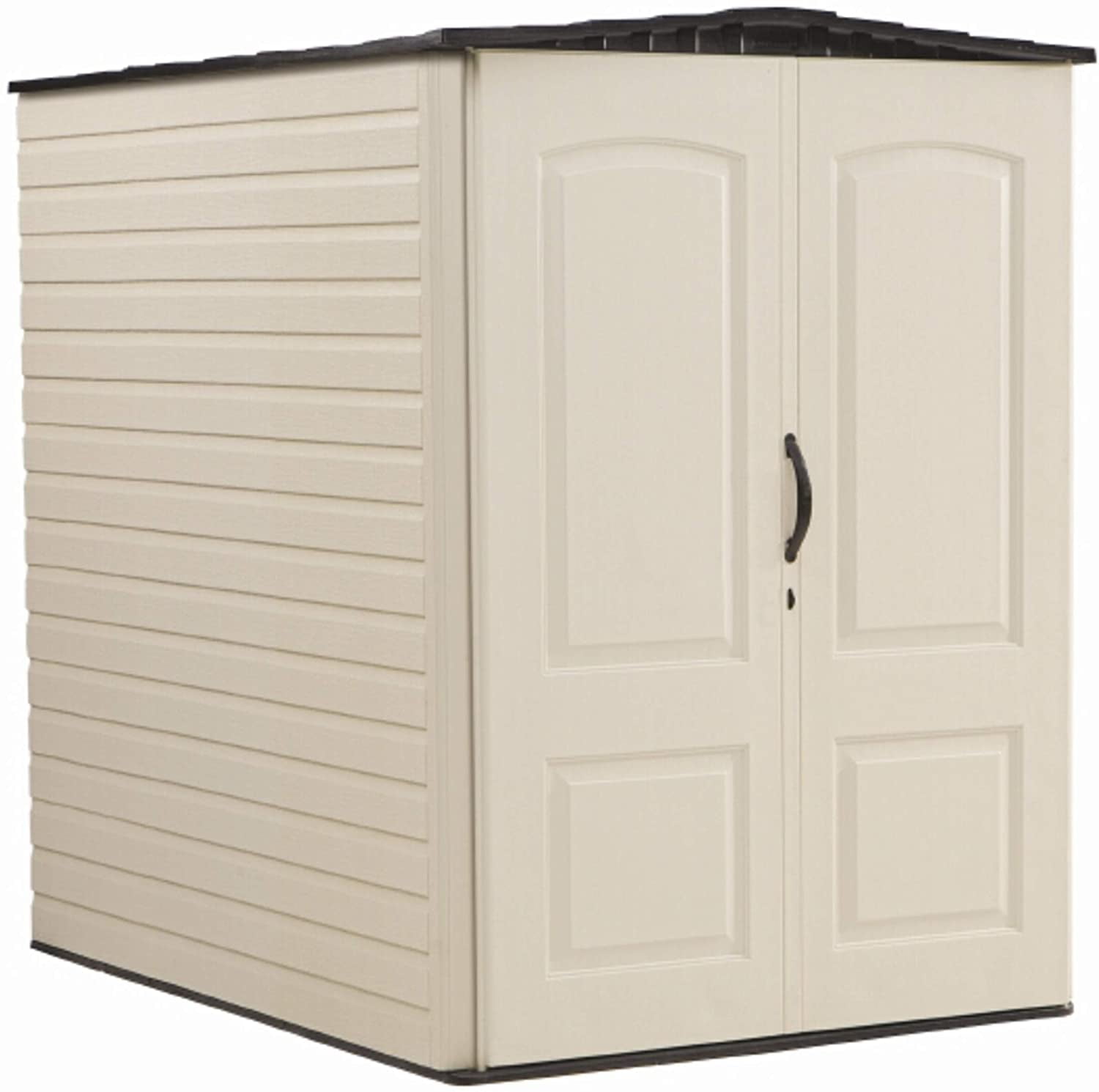 RUBBERMAID Big Max 2 Ft. 6 In. X 4 Ft. 3 In. Large Vertical Resin Storage  Shed