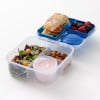 Rubbermaid Pack & Go 1.25 L Bento Cube with Yogurt Pot, Meal Prep Container with Compartments and Dividers