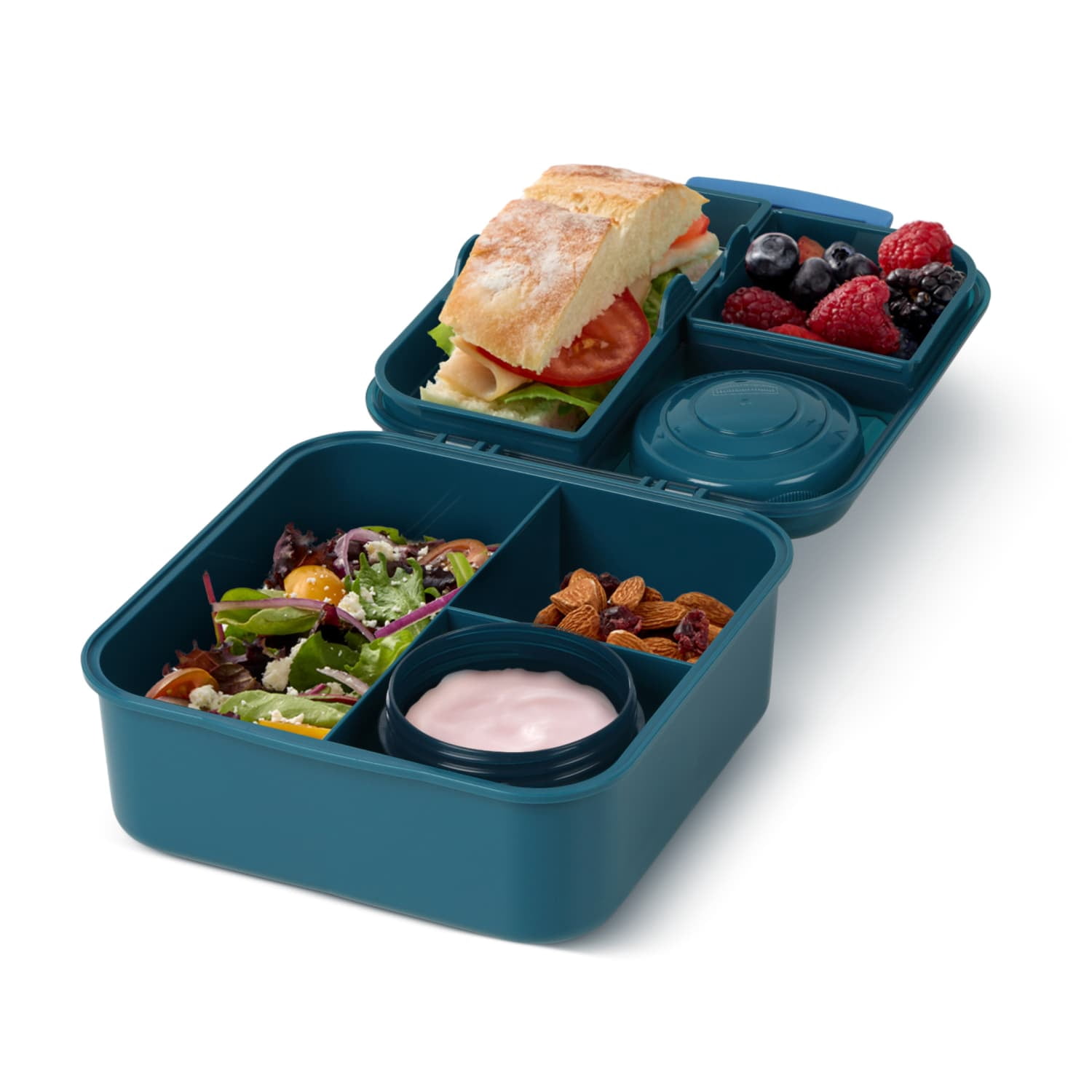 Rubbermaid Pack & Go Alien Laguna Blue 1.25 L Bento Cube, Food Storage Containers, Plastic Containers for Food