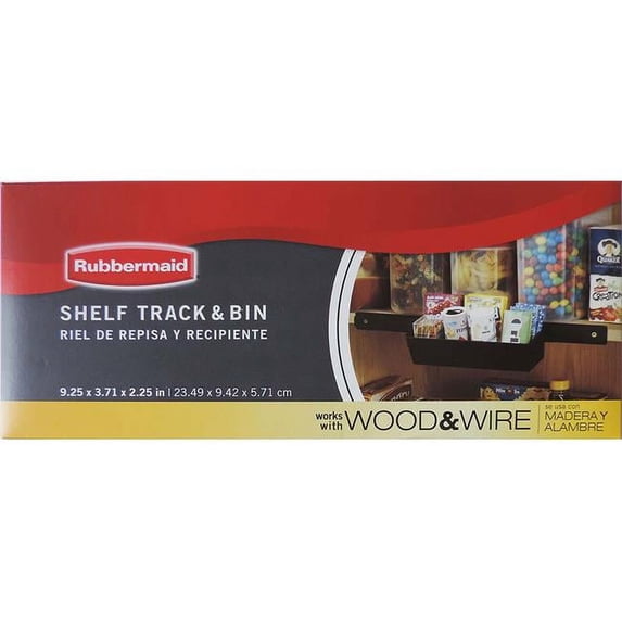 Rubbermaid Pantry Track & Bin Shelf