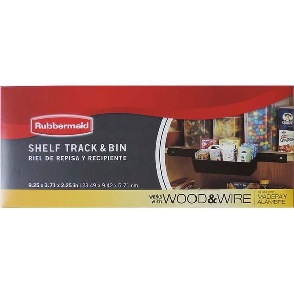 Rubbermaid Pantry Track & Bin Shelf