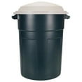thumbnail image 1 of Rubbermaid  Plastic Refuse Trash Can with Dark Platinum Lid - 32 Gallon, Pack of 8, 1 of 1