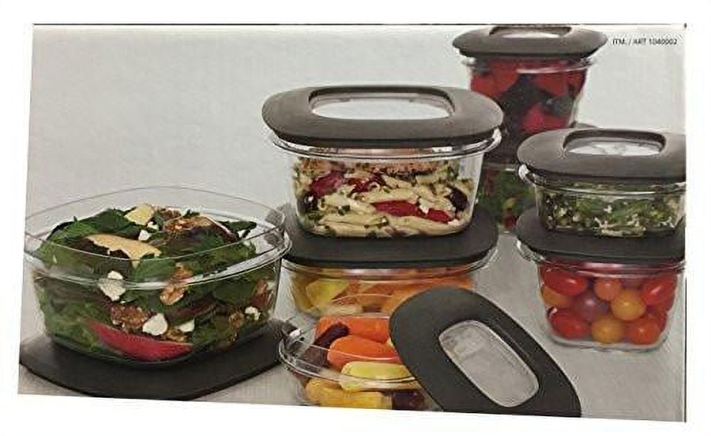 Rubbermaid 071691490951 Premier Food Storage Containers, 30-Piece