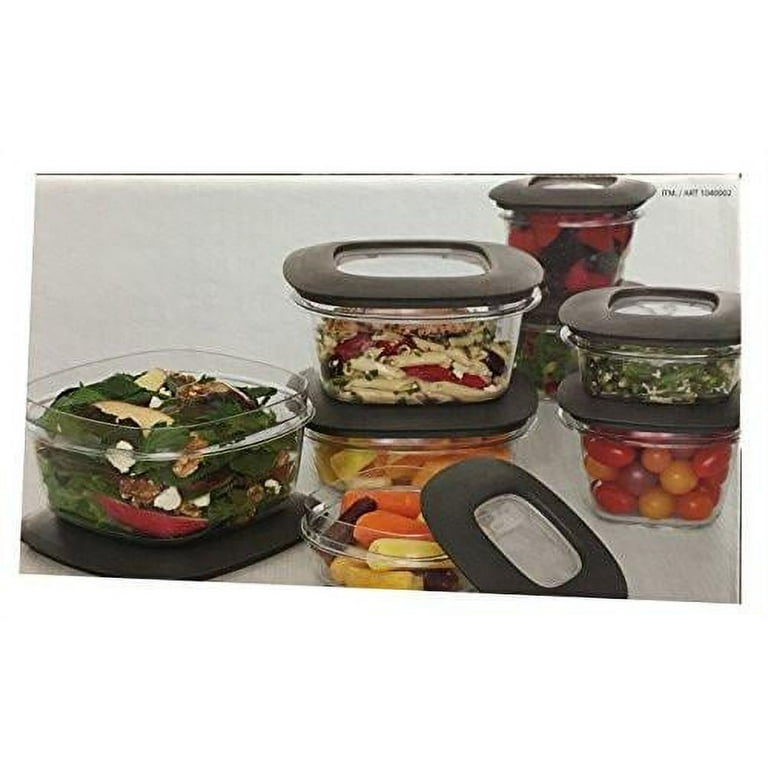 Rubbermaid Premier Crystal Clear Stain Resistant 30 Piece Set Storage  container