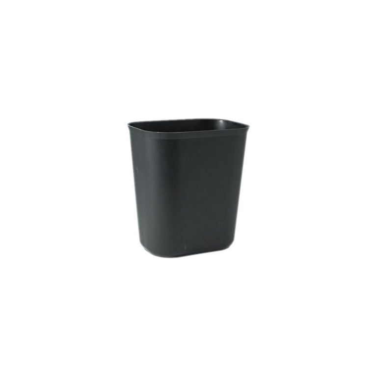 Fiberglass Wastebasket, 3.5 gal, Fiberglass, Black Fiberglass Wastebasket, 3.5 gal, Fiberglass, Black