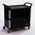 thumbnail image 1 of Rubbermaid RCP 4095 BLA Three-Shelf AV-Equipment Cart- Lockable Enclosed Shelf, 1 of 1