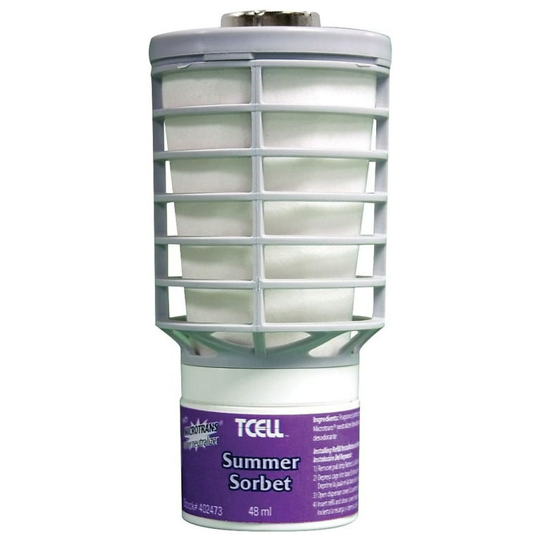 TCell Air Freshener Dispenser Oil Fragrance Refill, Summer Sorbet, 1.6 oz, 6/Carton TCell Air Freshener Dispenser Oil Fragrance Refill, Summer Sorbet, 1.6 oz, 6/Carton