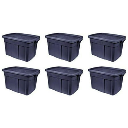 Rubbermaid Roughneck Rugged Stackable Storage Tote Container (6 Pack)