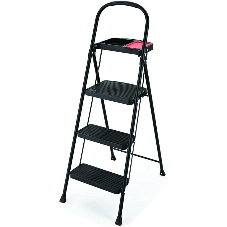 Rubbermaid RMS-3 3-Step Steel Step Stool, 225-pound Capacity Rubbermaid RMS-3 3-Step Steel Step Stool, 225-pound Capacity