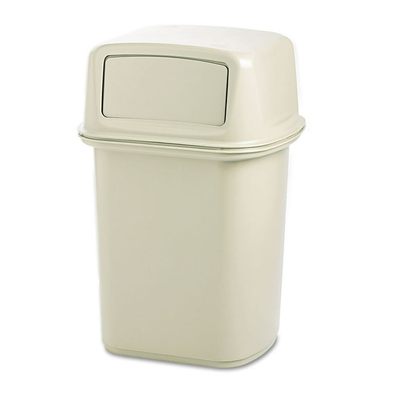 Commercial trash can Rubbermaid Ranger plastic, beige