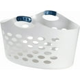 thumbnail image 1 of Rubbermaid Rectangular Plastic Laundry Basket with Carrying Handles, White, 1 of 10