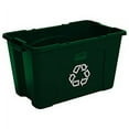 thumbnail image 1 of Rubbermaid Recycling Container, 18 Gallon, Green, 1 of 2